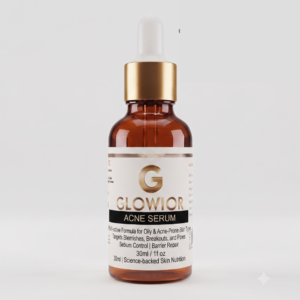glowior acne serum oil & pore control formula (30ml)